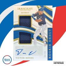 2019 Panini Immaculate Collection Victor Reyes Rookie Debut /25 MEM RC Tigers