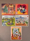 157. Disney 5 pcs MNH Mickey Minnie Mouse Christmas Donald Santa Cartoons