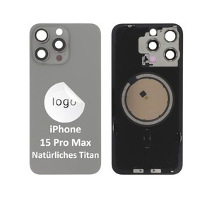 iPhone 15 Pro Max Original Akkudeckel Pulled A Rückseite Natürliches Titan