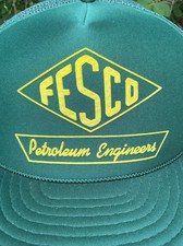 Vintage Trucker Hat Fesco Petroleum Oil Engineering RARE NEW