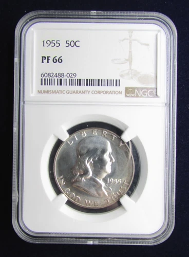 1955 Proof Franklin Half Dollar w/Toning PF66 NGC