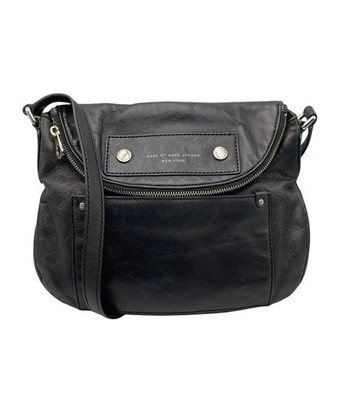 MARC BY MARC JACOBS Natasha Schultertasche Schwarz Leder Damen