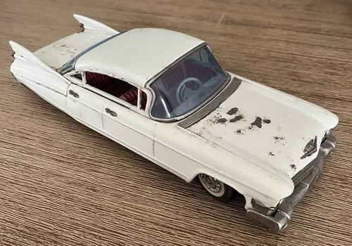 Vintage Tin Toy Cadillac, Bandai Toys, Japan.