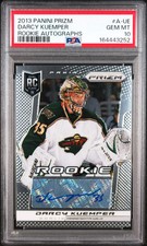 2013/14 Panini Prizm Rookie Autographs Darcy Kuemper #A-UE PSA 10 POP 2