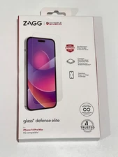 Zagg Invisible Shield Glass+ Defense Elite Screen Protector iPhone 14 Pro Max