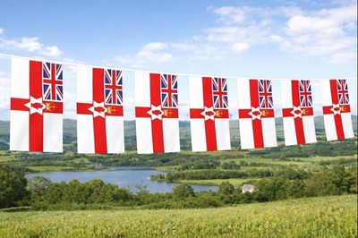 Großhandel Restposten 50 Packungen Nordirland & Union Jack 10 Meter Stoff Wimpelkette
