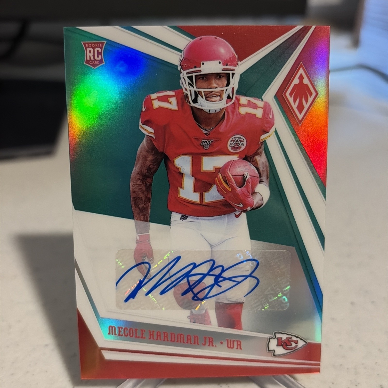 Mecole Hardman Panini Phoenix #115 Autograph-Green