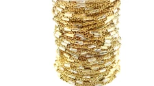 925 Sterling Silver Chain with Gold Plating | Cable Gold Plated and Crimped D/C