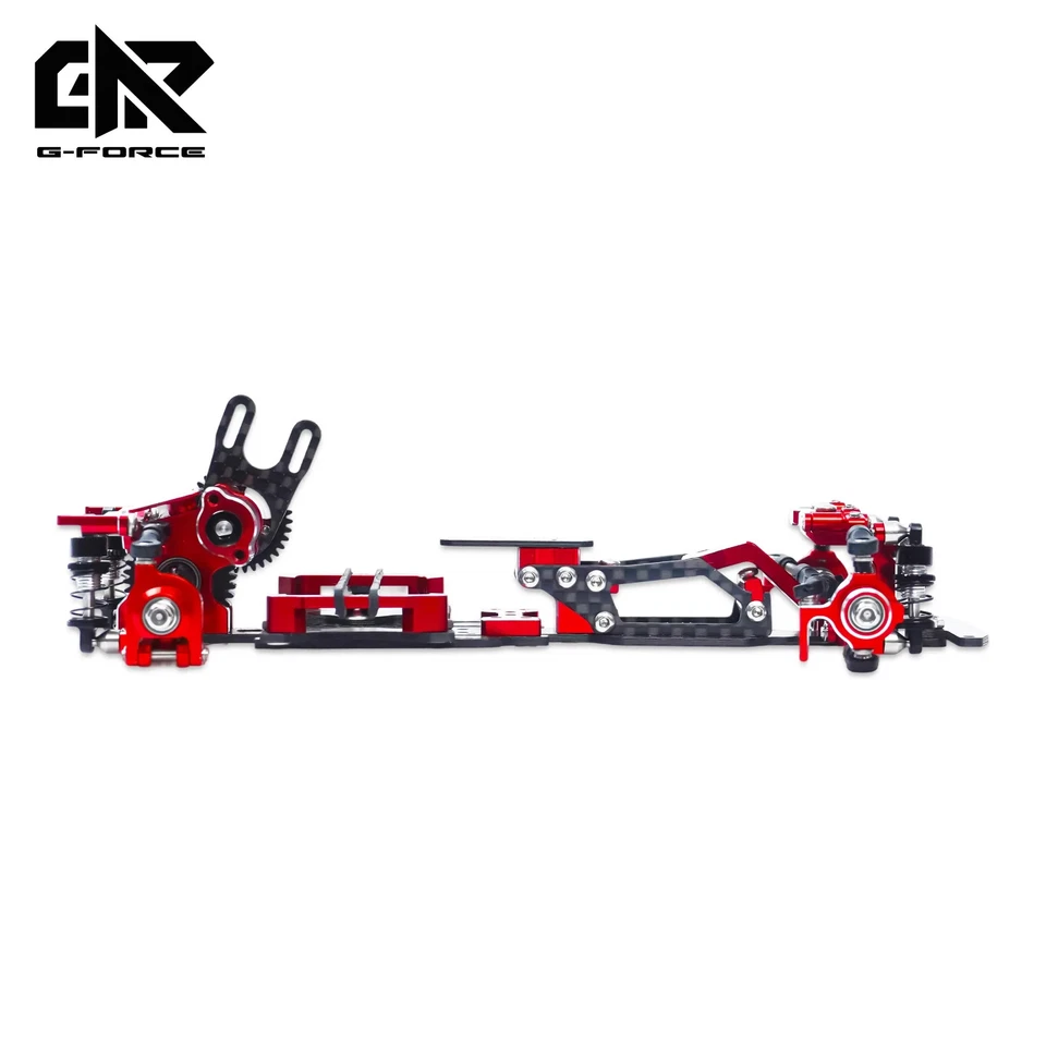 G-Force TT24 1/24 Full CNC Aluminum Drift Chassis Kit Mini RC Car Racing 2wd RWD - Image 3 of 4