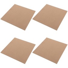 4 Pcs Craft Wood Plywood Blank Wooden Blocks Chipboard Panels for DIY Crafts
