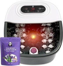 X Large Feet, Foot Spa Bath Massager Heat Soaker Massage Bubble Roller Deep Soak