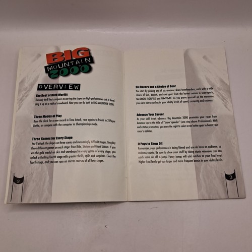 Big Mountain 2000 - Manuale Istruzioni (Nintendo 64, N64) RARO! NTSC inglese USA - Foto 5 di 13