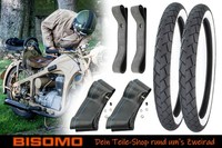 2X WeißWand Reifen 2.25 X 17 Zoll + Schlauch + Felgenband Kreidler ZüNdapp S53E