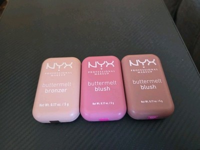 NEW & SEALED - NYX BUTTERMELT lot - (1) Bronzer & (2) Blush