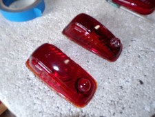 1941 Plymouth Tail Light Lenses Wnipples  P-2