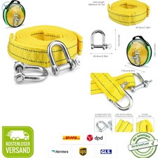 Abschleppseil 4M langlebig 5 Tonnen mit Reflektoren für Auto SUV PKW