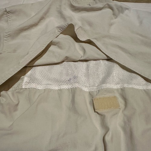 Vintage Bimini Bay Outfitters cremeweiß belüftet Angelhemd Herren M Medium - Bild 8 von 8