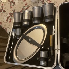Vintage Portable Executair 101 Ever-Wear Trav-L-Bar Liquor Case Set Travel RARE