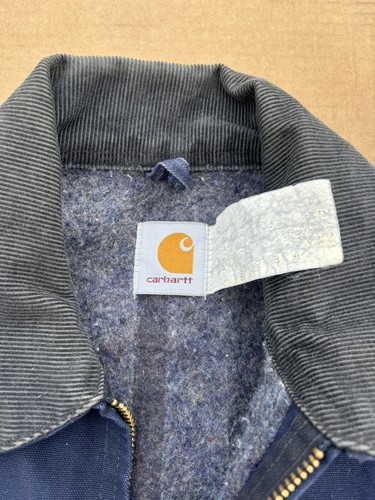 90s Carhartt Detroit Jacket, Navy, USA Made, Star Tag, Vintage Workwear Size L by Carhartt, Size L, $299 - Photo 4