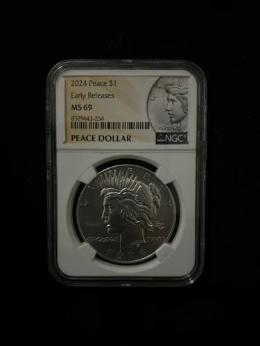 2024 $1 Peace Dollar NGC MS69 Early Releases