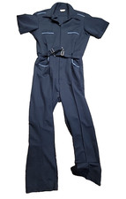 Vintage Sears Perma-Prest Jumpsuit Talon Zipper Mechanic Men's 36x32 Coveralls