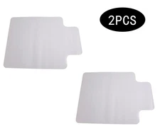 2PCS 90 x 120 x 0.2cm PVC Home-use Protective Mat for Floor Chair Transparent