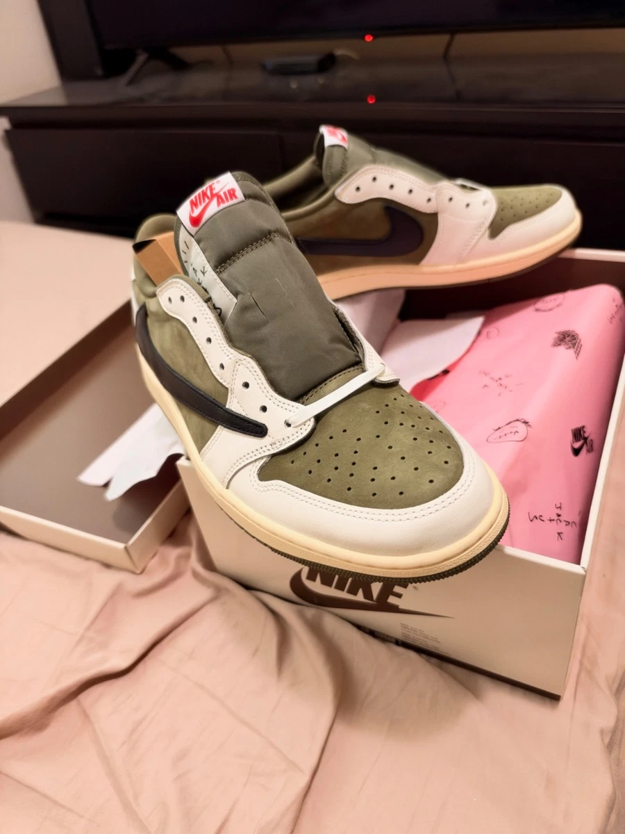 トラヴィススコット エアジョーダン1ミディアム オリーブ PS 16cm 25+ Travis Scott & Air Jordan 1 Retro OG SP Low Reverse Olive