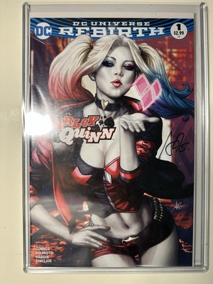DC Universe Rebirth Harley Quinn #1 Art Germ Variant Autograph Signed