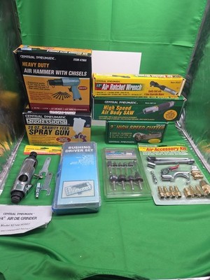 Central Pneumatic Air Hammer Saw Ratchet  Cutter Spray Gun Grinder Body Work   