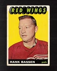 1965-66 HANK BASSEN #106 Topps Detroit Red Wings GOALIE Vintage NHL Hockey Card