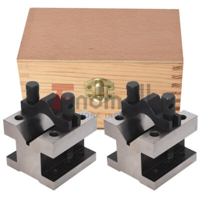 2-3/8'' x 2-3/8'' x 2'' V Block & Clamp Set  Gauge Gage Machinist Tool Multi-use