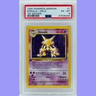 Pokemon 1st Ed Base Set German Alakazam (Simsala) Holo #1 PSA 6 Excellent-Mint
