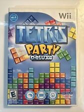 Tetris Party Deluxe (Nintendo Wii, 2010) Complete CIB W/ Manual - Tested Working