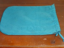 Genuine Sony Headphone Soft Nylon Bag/Sack w/Fabric lining - Cyan-8