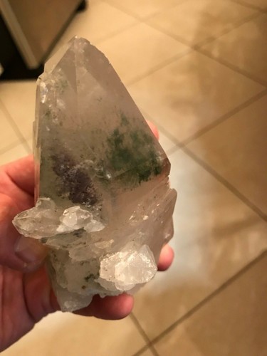 Clear Quartz Rare Phantom Lodolite Crystal Floater Multi Points Specimen 559 - Picture 11 of 12
