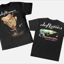 Deftones On Tour 98 Around The Fur T-shirt Classic Style Black Deftones On Tour 98 Around The Fur T-shirt Classic Style Black
