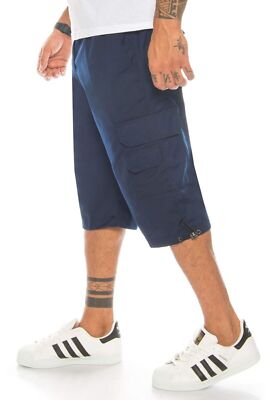 Herren Bermuda Shorts Cargo Cargohose kurz 3/4 kurze Hose knielang Dehnbund