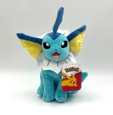 Jazwares Pokémon Soft Plush 8" Vaporeon New with Tag