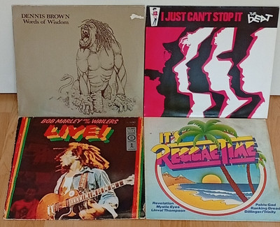 Reggae/Ska Vinyl Sammlung - 4 LP`s : Dennis Brown,The Beat,Bob Marley,V/A