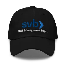 SVB Silicon Valley Bank Risk Management  Hat,  Embroidered Dad hat