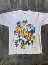 Vintage 1994 Marvel Comics X-Men T-Shirt XL White AOP All Over Vtg 90s Wolverine