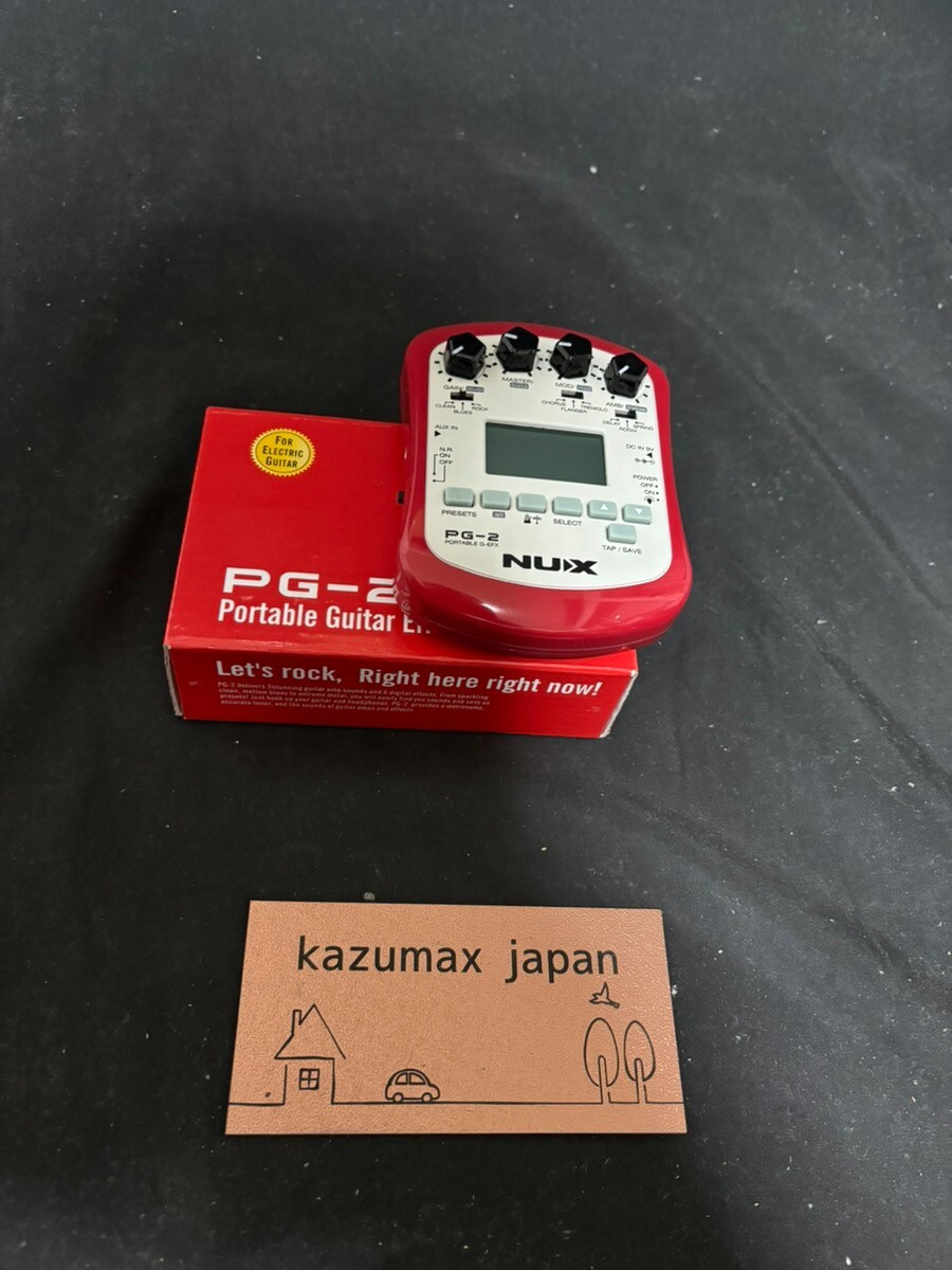 【Tested】NUX PG-2 Portable Guitar Effects Processor Multi FX Pedal + Box