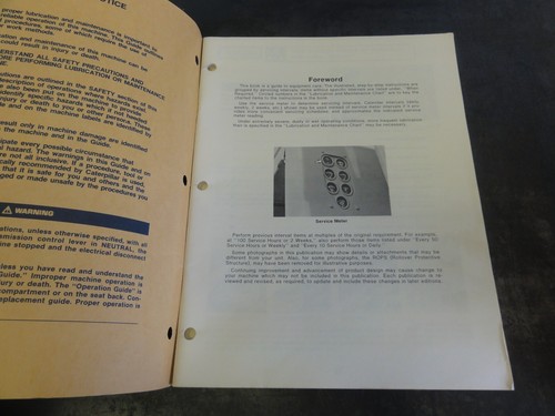 Caterpillar CAT 120G 130G Motor Grader Maintenance Manual SEBU5215-04 - Picture 5 of 7