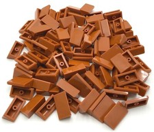 Lego 50 New Dark Orange Slope 30 1 x 2 x 2/3 Sloped Pieces