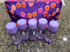 NEW Clinique 5 makeup removers  makeup bag 6 piece set
