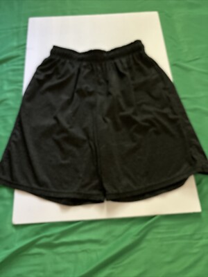90 Degree By Reflex Mens Shorts Size M Athletic Elastic Waist Black & Grey