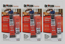 3  Devcon 5 Minute 2-Part High Strength Epoxy 1 oz GLUE WATERPROOF ADHESIVE
