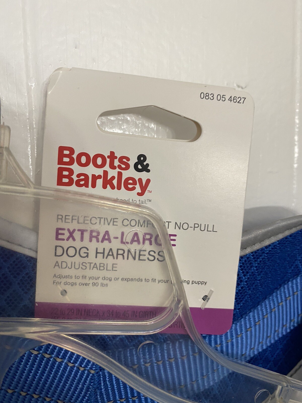 Boots & Barkley XL 90+ Lbs. No Pull Dog Harness Blue NWT eBay