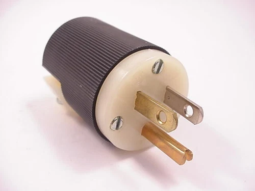 Hubbell 5266-C 15 Amp 125VAC/DC Dead Front Plug Nema 5-15P Ships Same Day