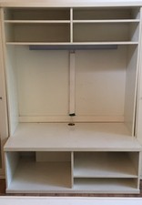 MEUBLE LAQUE BLANC POUR TV ET MULTI RANGEMENTS POUR APPAREILS